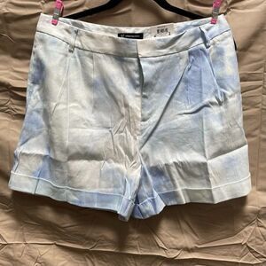 INC International Concepts Inc Short,  Tie-dye Linen-blend.